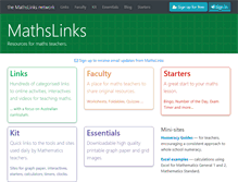 Tablet Screenshot of mathslinks.net